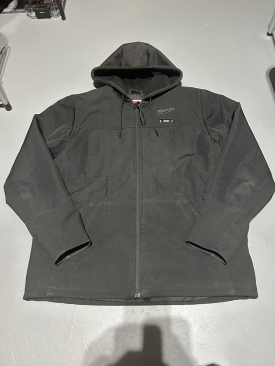 Milwaukee Tool M12 AXIS Black Heated Hooded Jacket (Men’s Large) (Jacket Only)